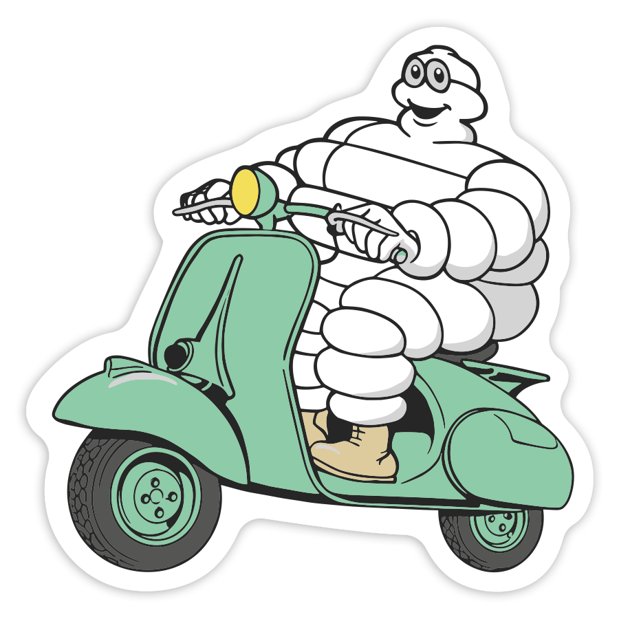 Aufkleber: Michelin Vespa