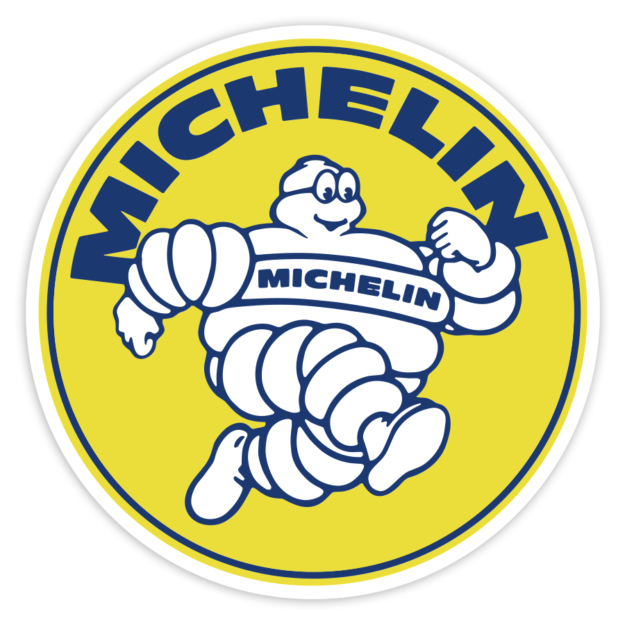 Aufkleber: Michelin Gelber Läufer