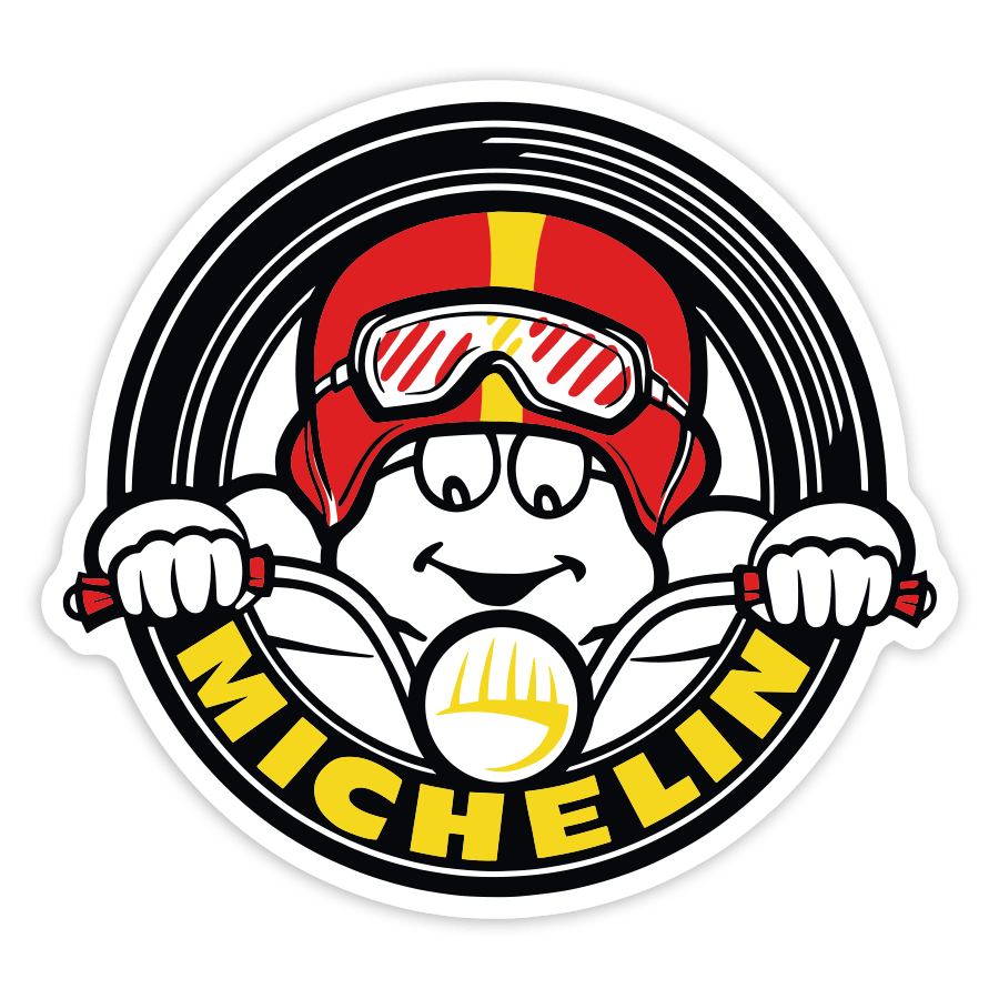 Aufkleber: Michelin Runder Biker