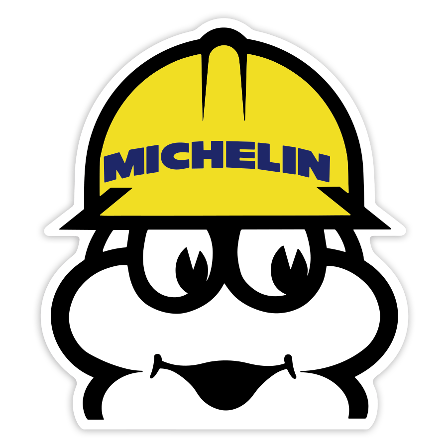 Aufkleber: Michelin Arbeiter