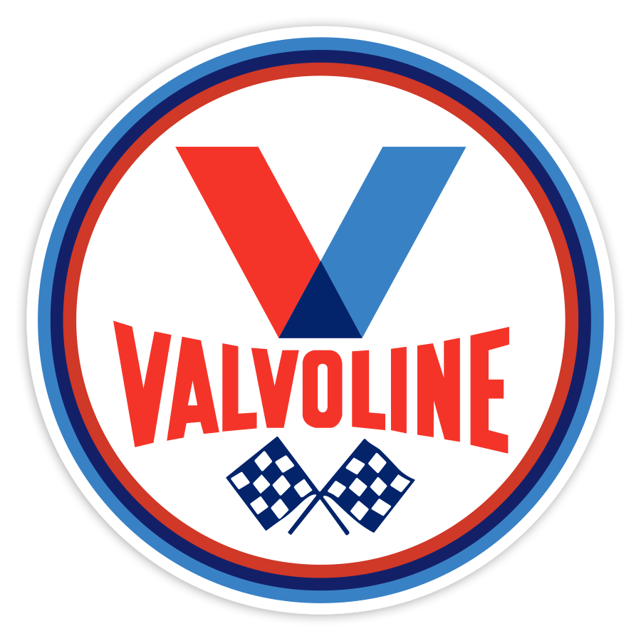 Aufkleber: Valvoline Zielflaggen