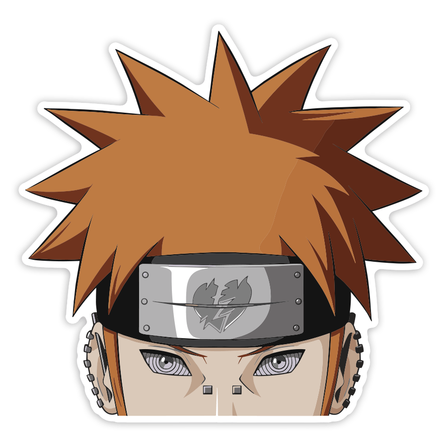 Aufkleber: Naruto Pain Gesicht Akatsuki