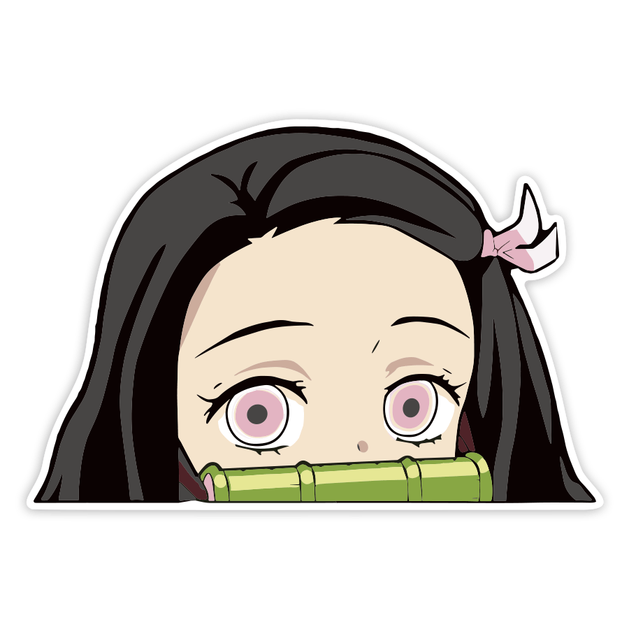 Aufkleber: Demon Slayer Nezuko Bambus