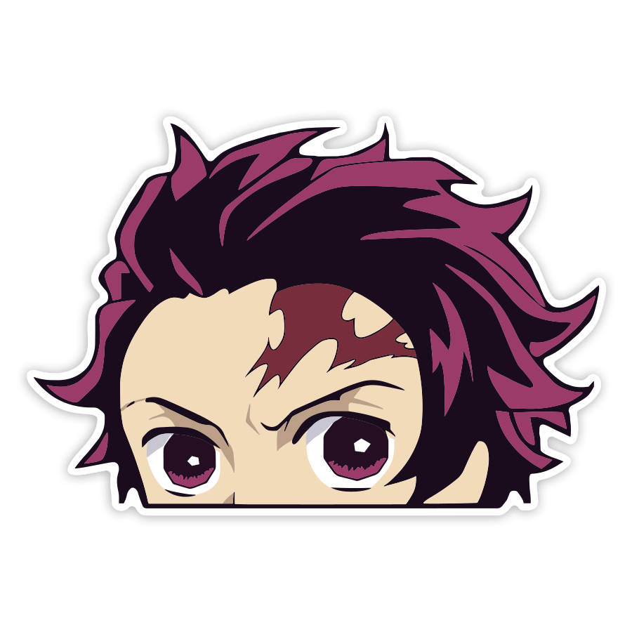 Aufkleber: Demon Slayer Tanjiro Zeichen