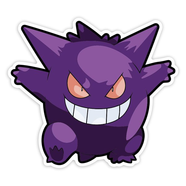 Aufkleber: Gengar Boshaftes Lächeln