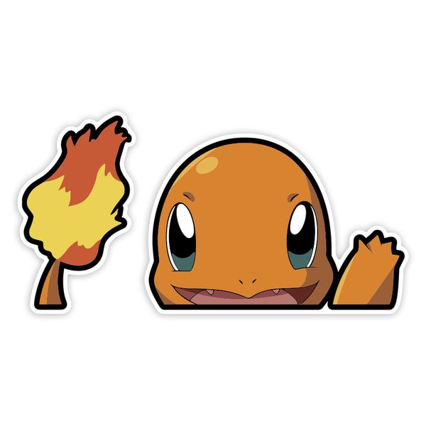Aufkleber: Freundlicher Feuer-Charmander