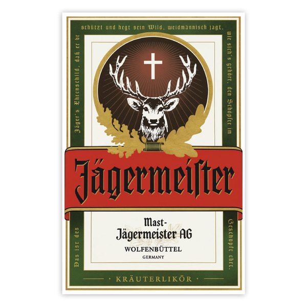 Aufkleber: Jägermeister Etikett
