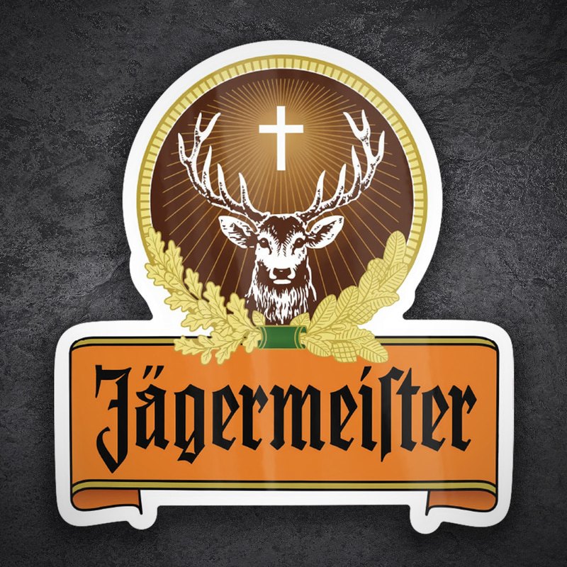 Aufkleber: Jägermeister Retro Logo