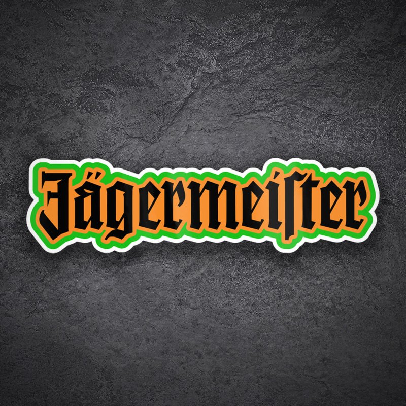 Aufkleber: Jägermeister Retro Schriftzug