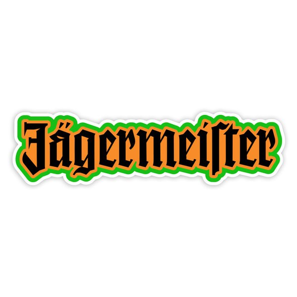 Aufkleber: Jägermeister Retro Schriftzug