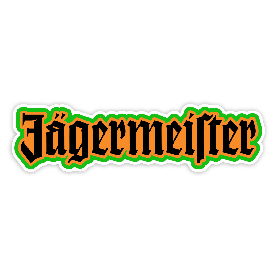 Aufkleber: Jägermeister Retro Schriftzug
