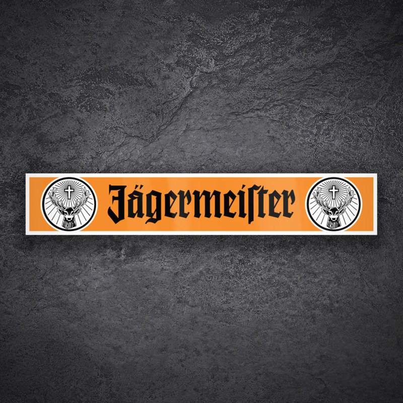 Aufkleber: Jägermeister Orange Logos