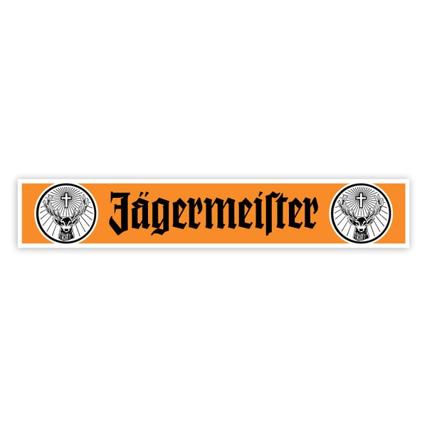 Aufkleber: Jägermeister Orange Logos