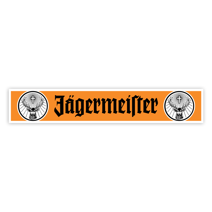Aufkleber: Jägermeister Orange Logos