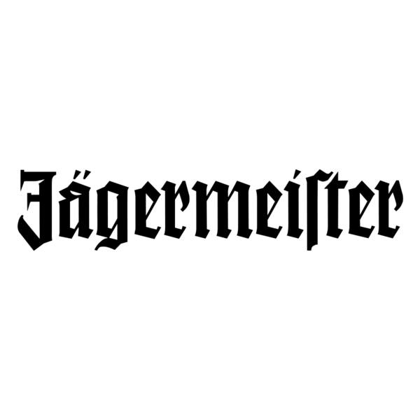 Aufkleber: Jägermeister Schriftzug Schnitt