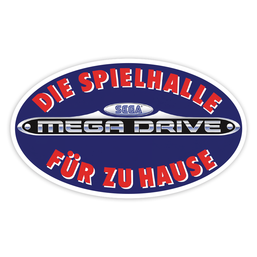 Aufkleber: Sega Mega Drive