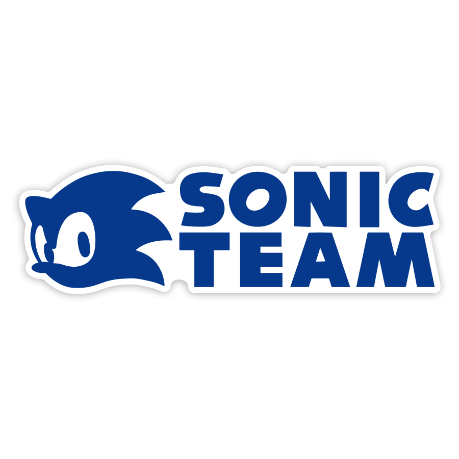 Aufkleber: Blaues Sonic Team Logo