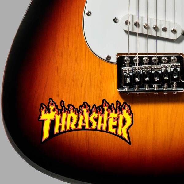 Aufkleber: Thrasher Flaming Logo