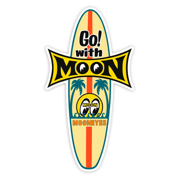 Aufkleber: Go with Moon Mooneyes