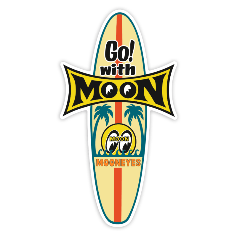 Aufkleber: Go with Moon Mooneyes