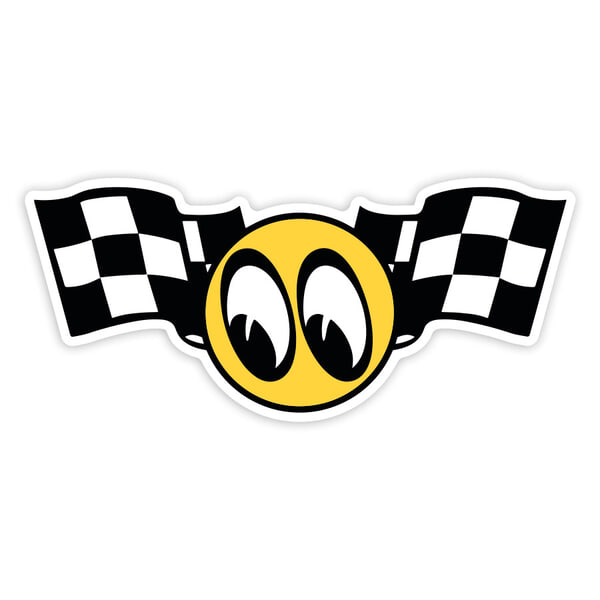 Aufkleber: Mooneyes Racing Flags