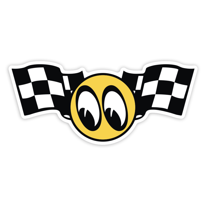 Aufkleber: Mooneyes Racing Flags