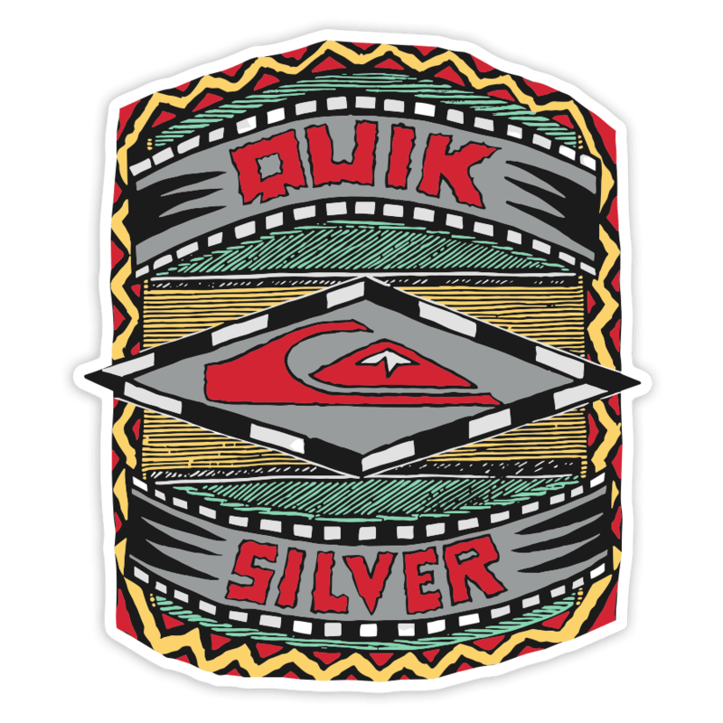 Aufkleber: Quiksilver Tribal Retro