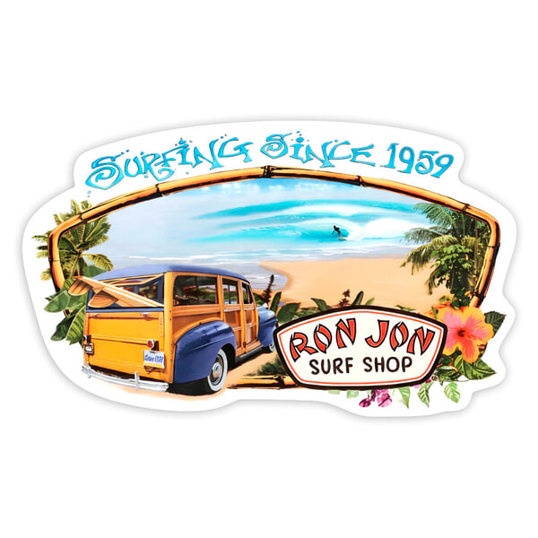 Aufkleber: Ron Jon Surfing Since 1959