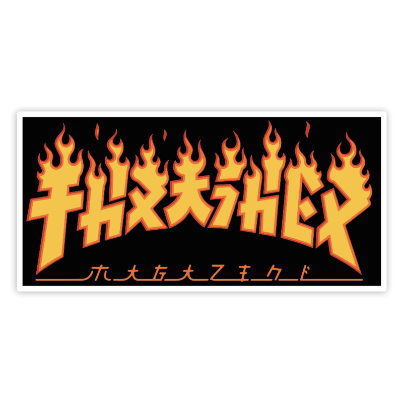 Aufkleber: Thrasher Japanisches Logo