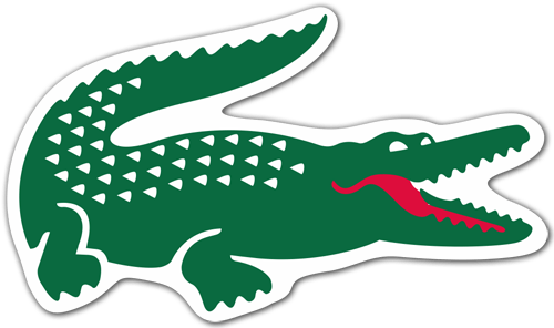 Aufkleber: Lacoste-Krokodil