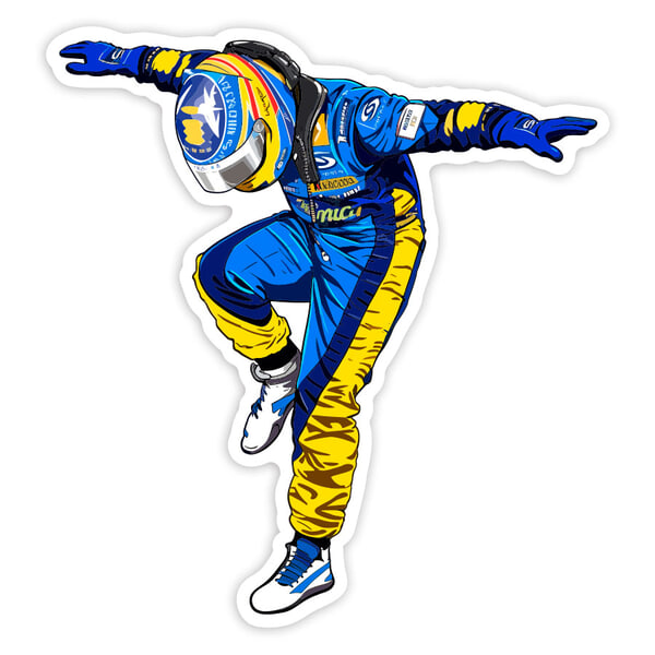Aufkleber: Fernando Alonso Renault