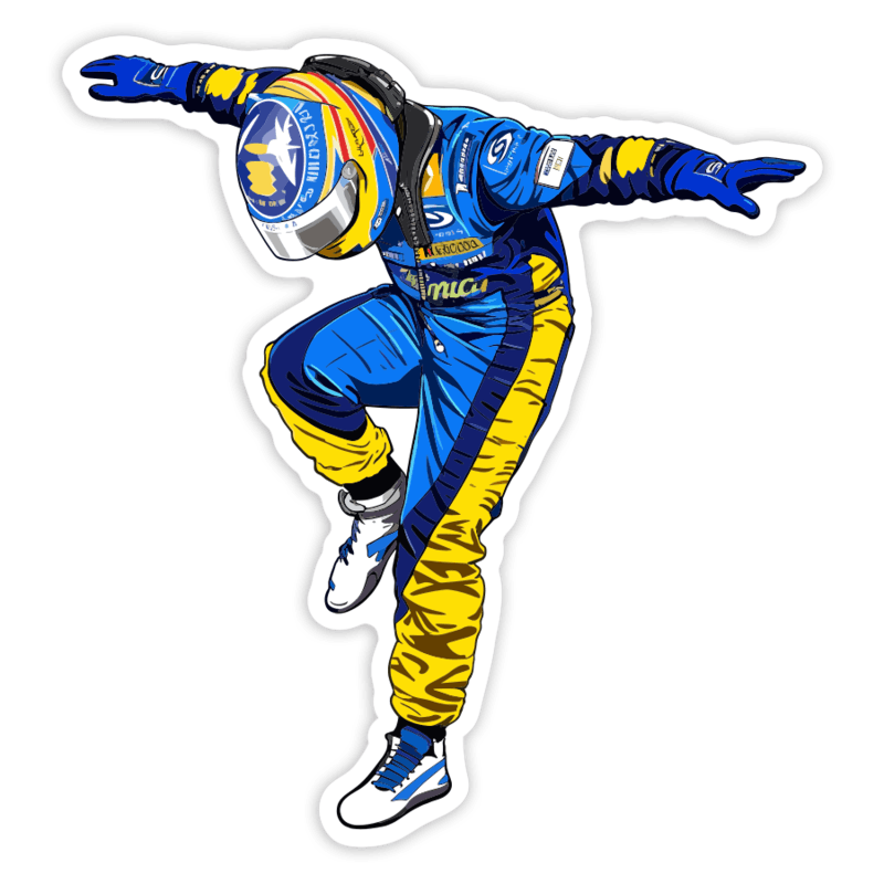 Aufkleber: Fernando Alonso Renault