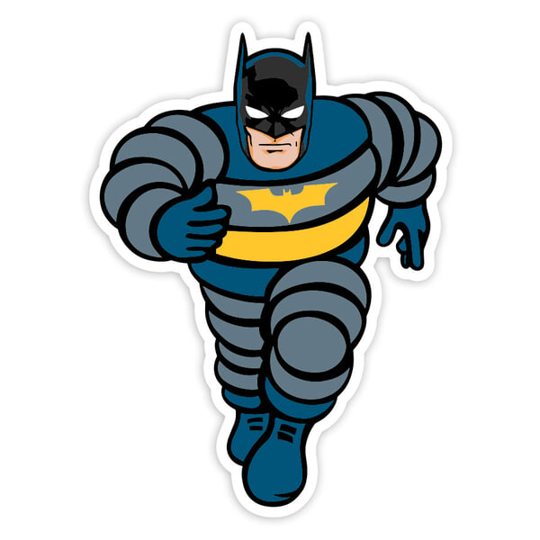 Aufkleber: Batman Bibendum Michelin