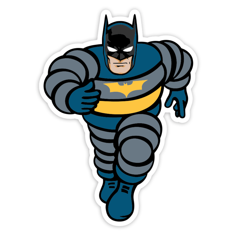 Aufkleber: Batman Bibendum Michelin