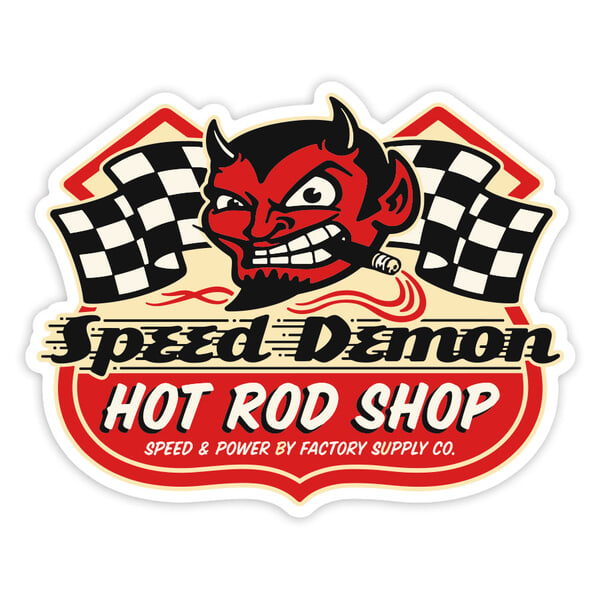 Aufkleber: Speed Demon Hot Rod Shop
