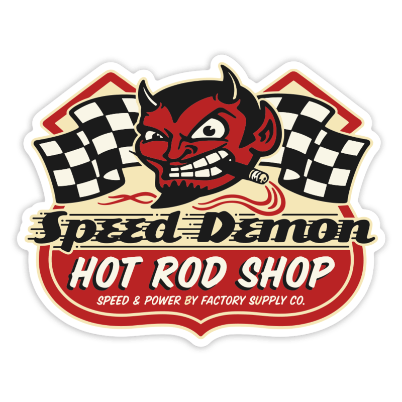 Aufkleber: Speed Demon Hot Rod Shop