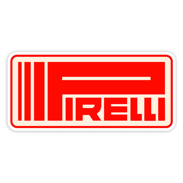 Aufkleber: Klassisches Rotes Pirelli Logo