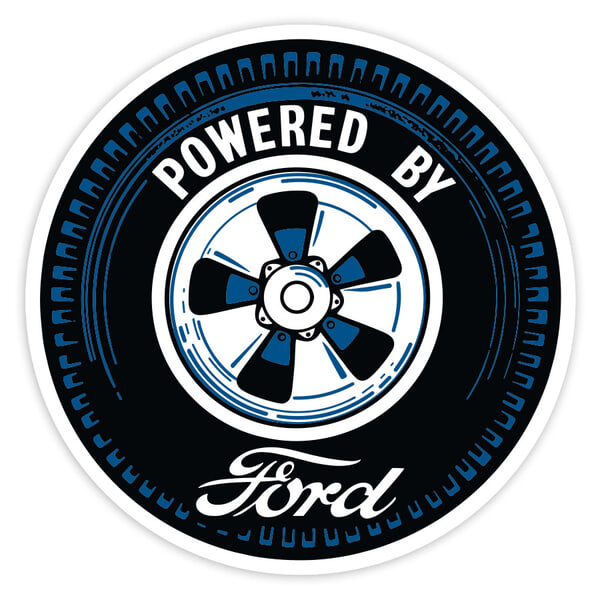 Aufkleber: Powered by Ford