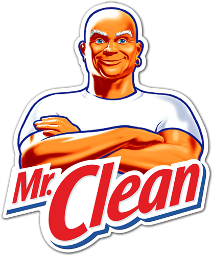 Aufkleber: Mr. Clean