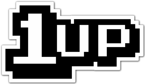 Aufkleber: 1up Extra Life