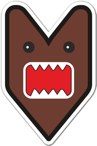 Aufkleber: Domo kun JDM