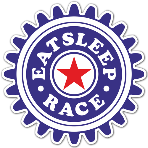 Aufkleber: Eat Sleep and Race