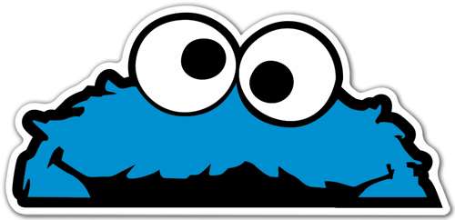 Aufkleber: Cookie Monster