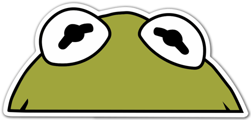 Aufkleber: Kermit der Frosch