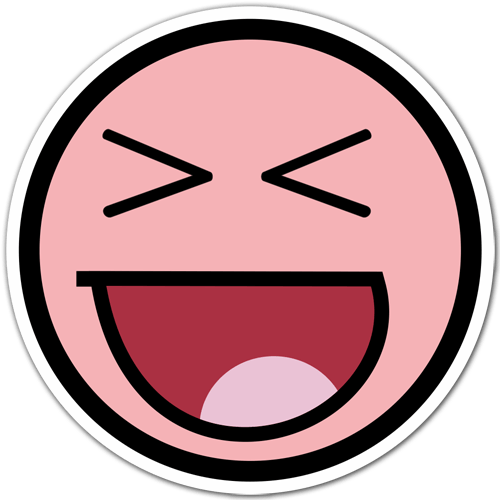 Aufkleber: Meme Smiley 2