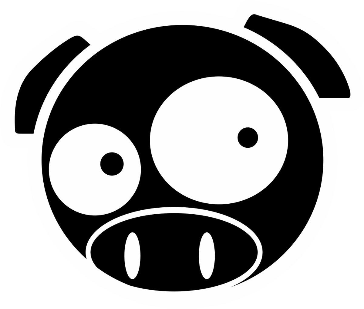 Aufkleber: Subaru Pig Manga Mascot 2