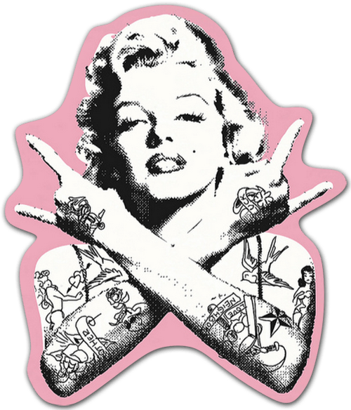 Aufkleber: Marilyn Monroe Punk