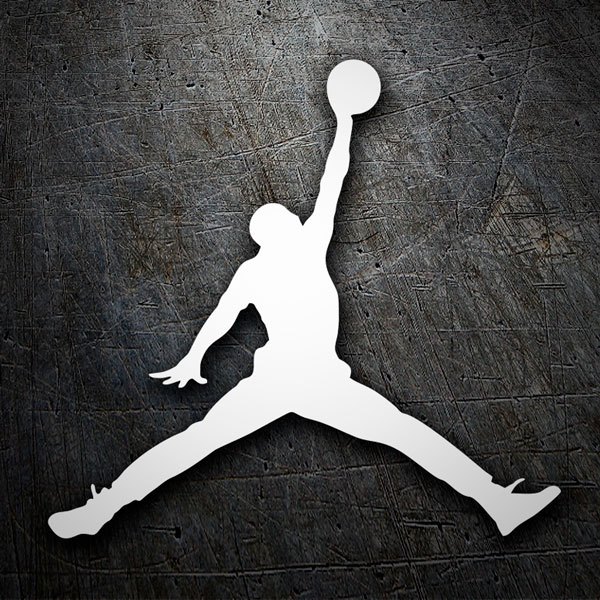 Aufkleber: Schattenriss Air Jordan