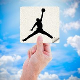 Aufkleber: Schattenriss Air Jordan (Nike) 4