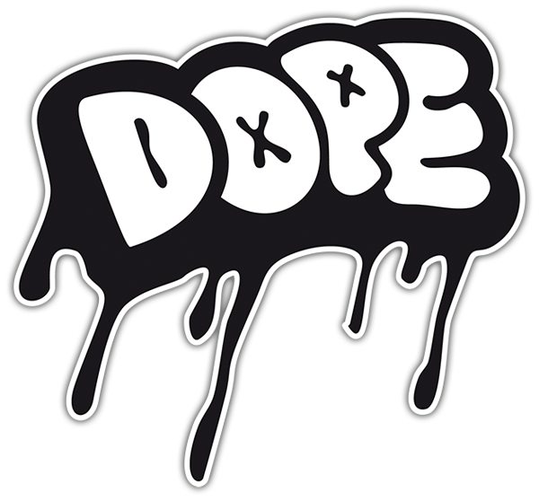 Aufkleber: Dope graffiti